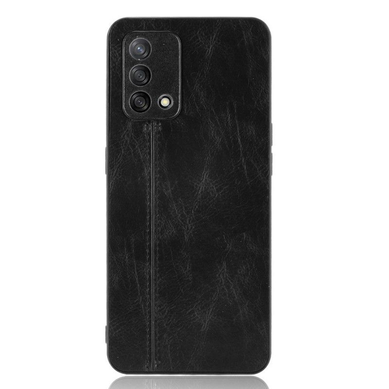 Cover Oppo A74 4G Stil Lædersøm