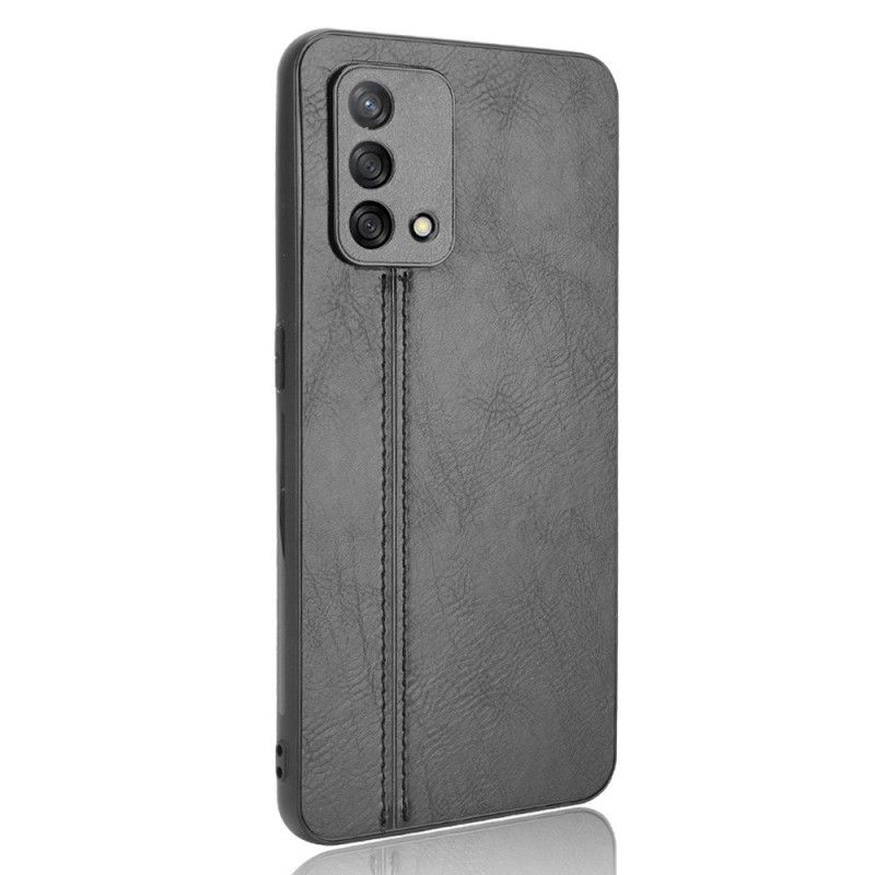 Cover Oppo A74 4G Stil Lædersøm