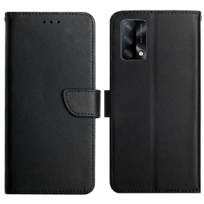 Flip Cover Oppo A74 4G Ægte Nappa Læder