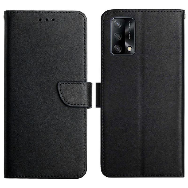 Flip Cover Oppo A74 4G Ægte Nappa Læder