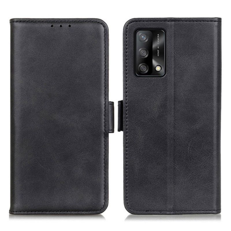 Flip Cover Oppo A74 4G Læder Cover Dobbelt Klap