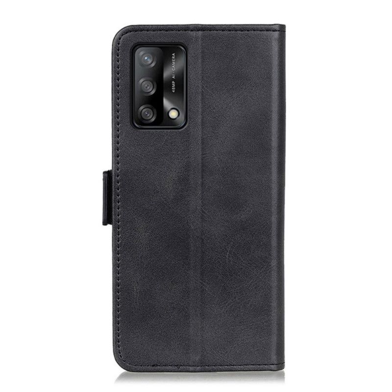 Flip Cover Oppo A74 4G Læder Cover Dobbelt Klap