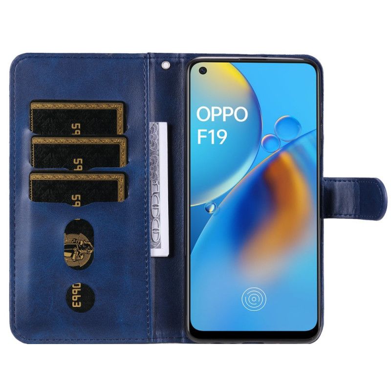 Flip Cover Oppo A74 4G Vintage Pung