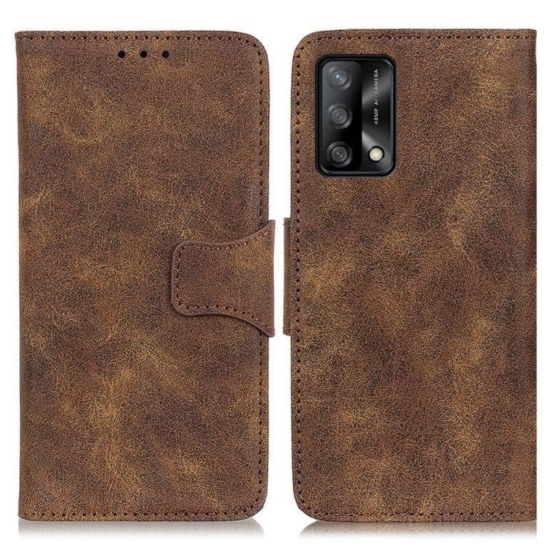 Flip Cover Oppo A74 4G Vintage Split Læder