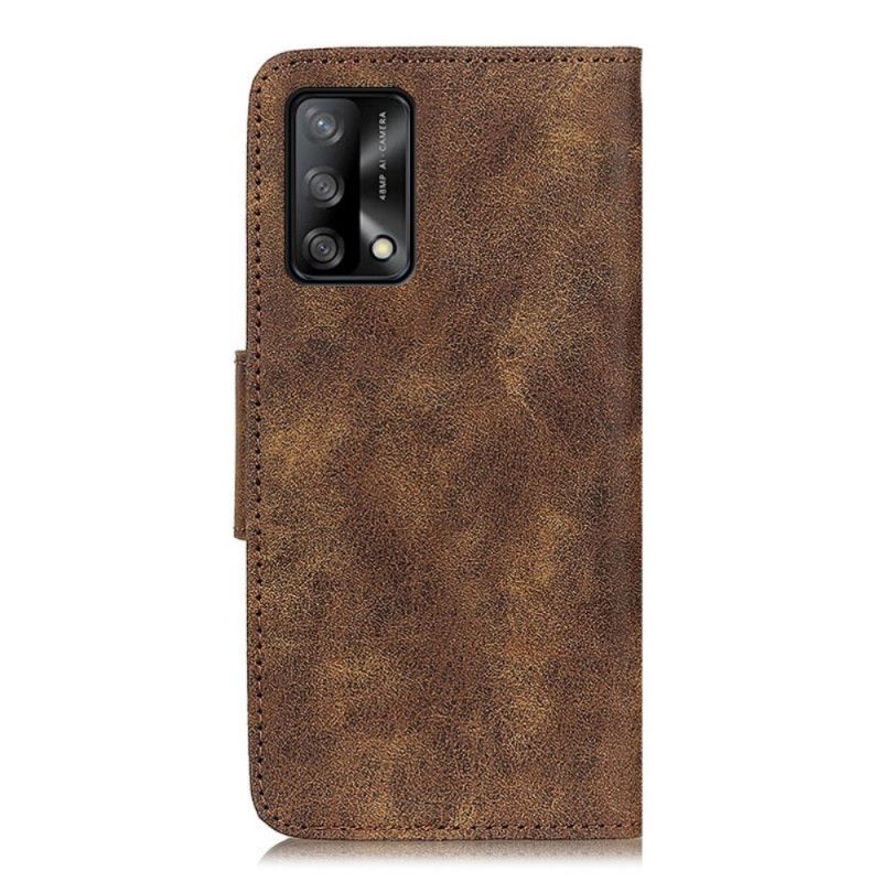 Flip Cover Oppo A74 4G Vintage Split Læder