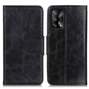 Læder Cover Oppo A74 4G Split Læder Vendbar Lås