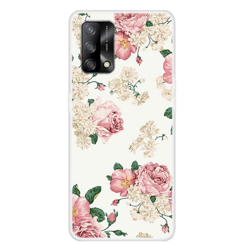 Mobilcover Oppo A74 4G Frihedsblomster