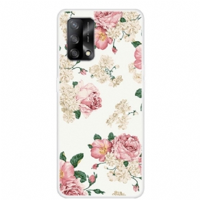 Mobilcover Oppo A74 4G Frihedsblomster