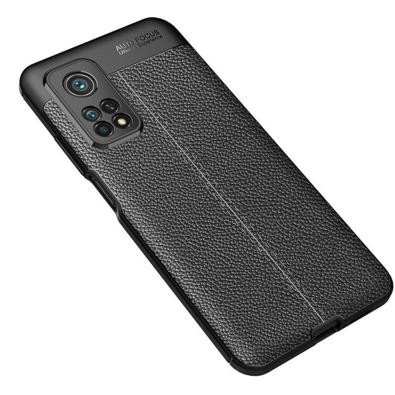 Cover Xiaomi Mi 10T / 10T Pro Dobbelt Linje Litchi Lædereffekt