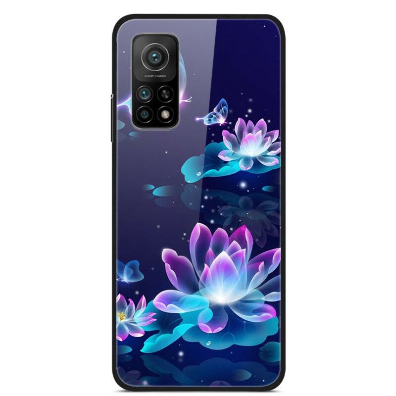 Cover Xiaomi Mi 10T / 10T Pro Fancy Blomster Af Hærdet Glas