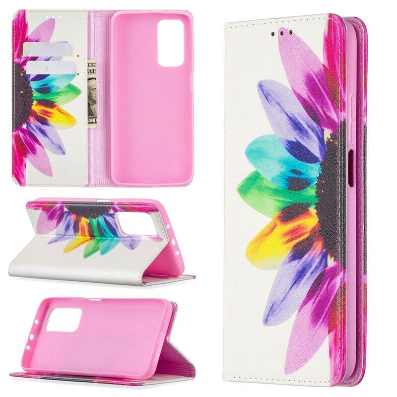 Cover Xiaomi Mi 10T / 10T Pro Flip Cover Akvarelblomst