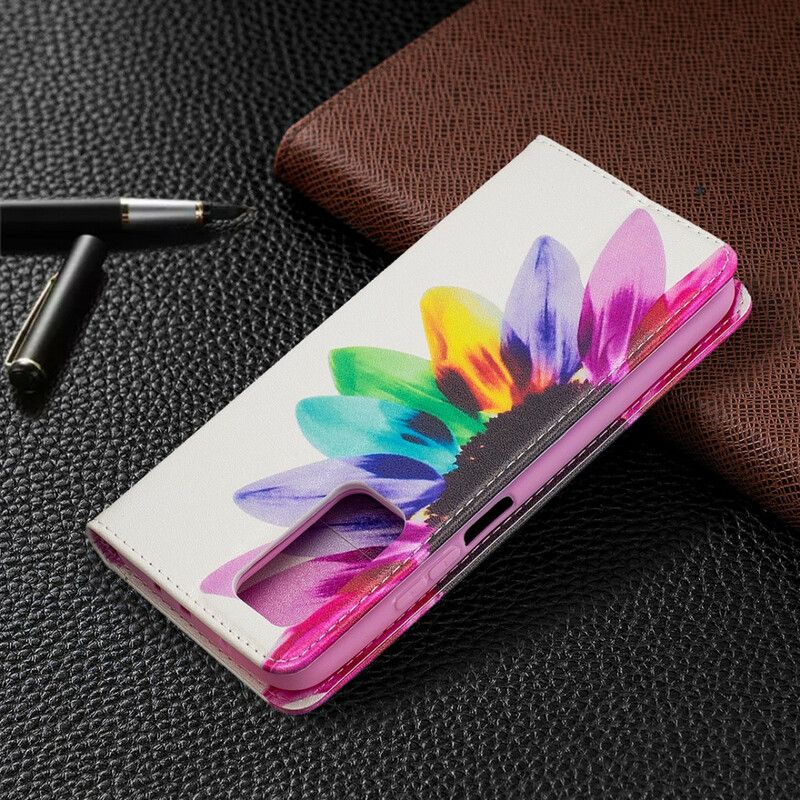 Cover Xiaomi Mi 10T / 10T Pro Flip Cover Akvarelblomst