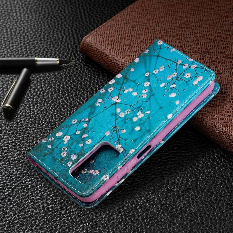 Cover Xiaomi Mi 10T / 10T Pro Flip Cover Blomstrende Grene