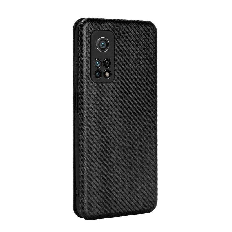 Cover Xiaomi Mi 10T / 10T Pro Flip Cover Kulfiber Med Støttering