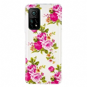 Cover Xiaomi Mi 10T / 10T Pro Fluorescerende Frihedsblomster