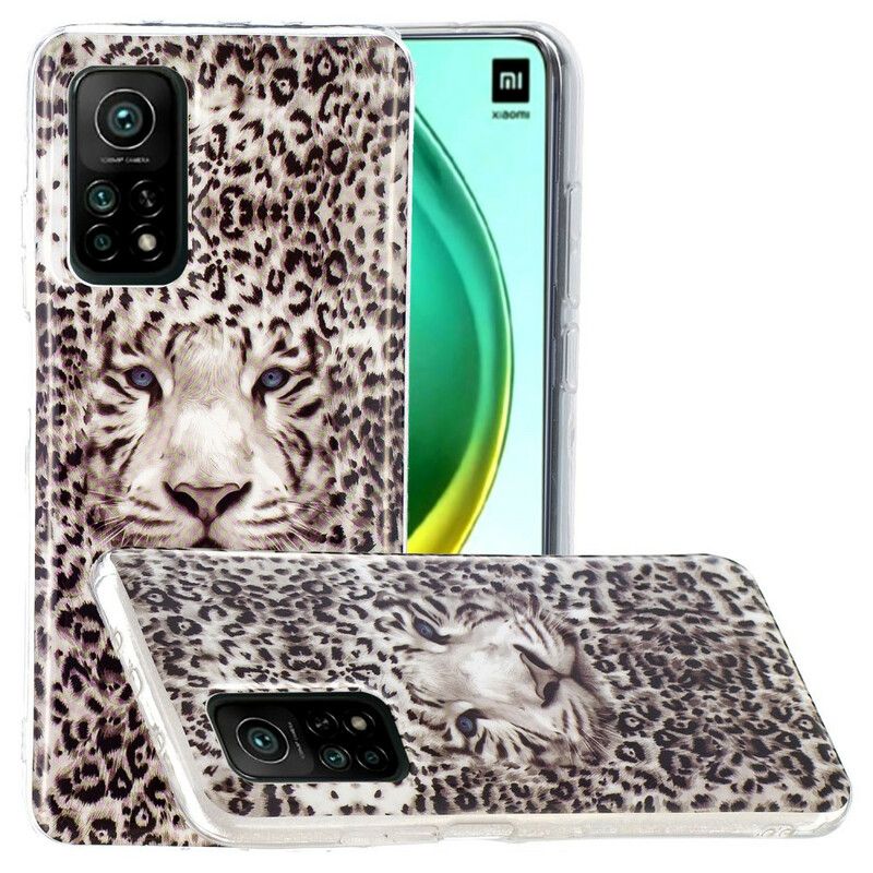 Cover Xiaomi Mi 10T / 10T Pro Fluorescerende Leopard