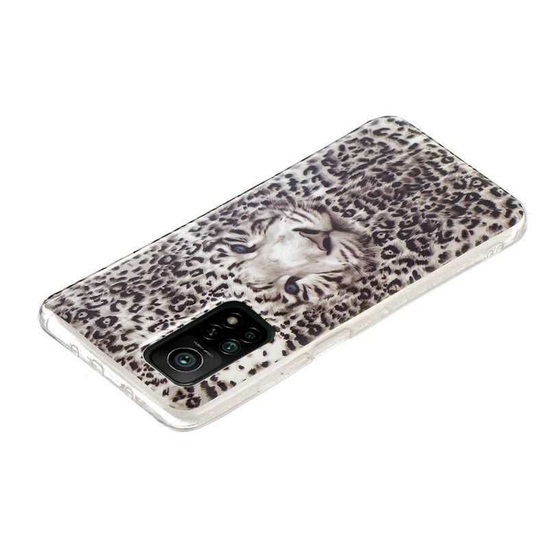 Cover Xiaomi Mi 10T / 10T Pro Fluorescerende Leopard