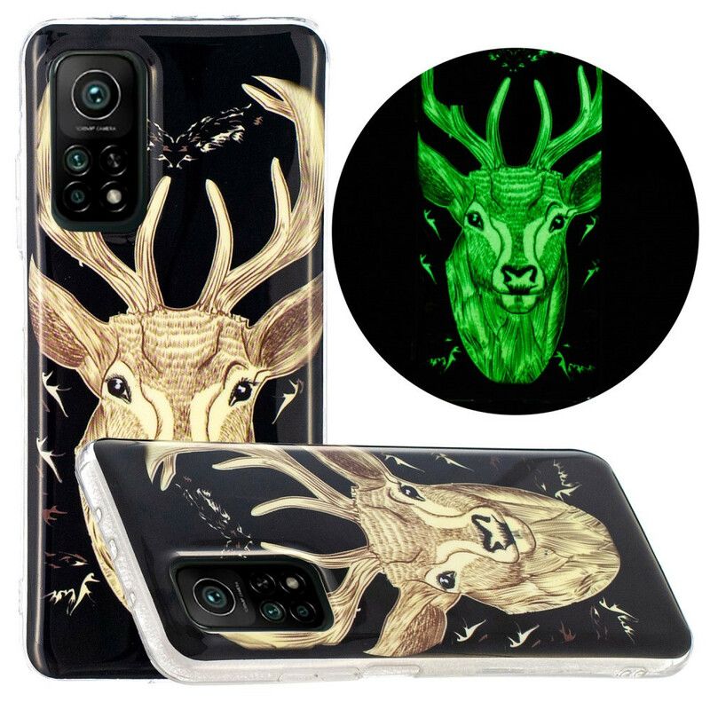 Cover Xiaomi Mi 10T / 10T Pro Fluorescerende Majestic Stag