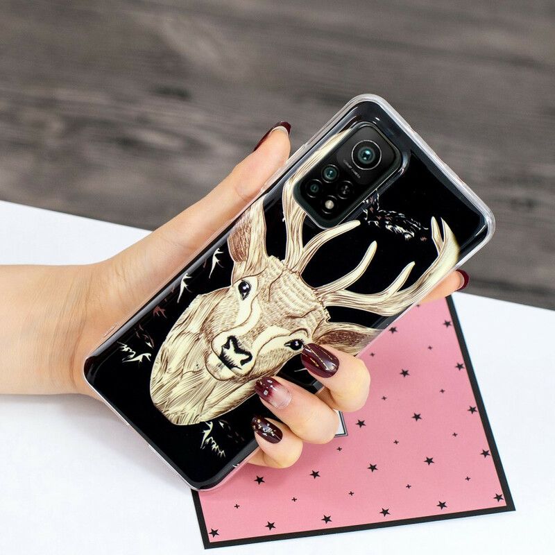 Cover Xiaomi Mi 10T / 10T Pro Fluorescerende Majestic Stag