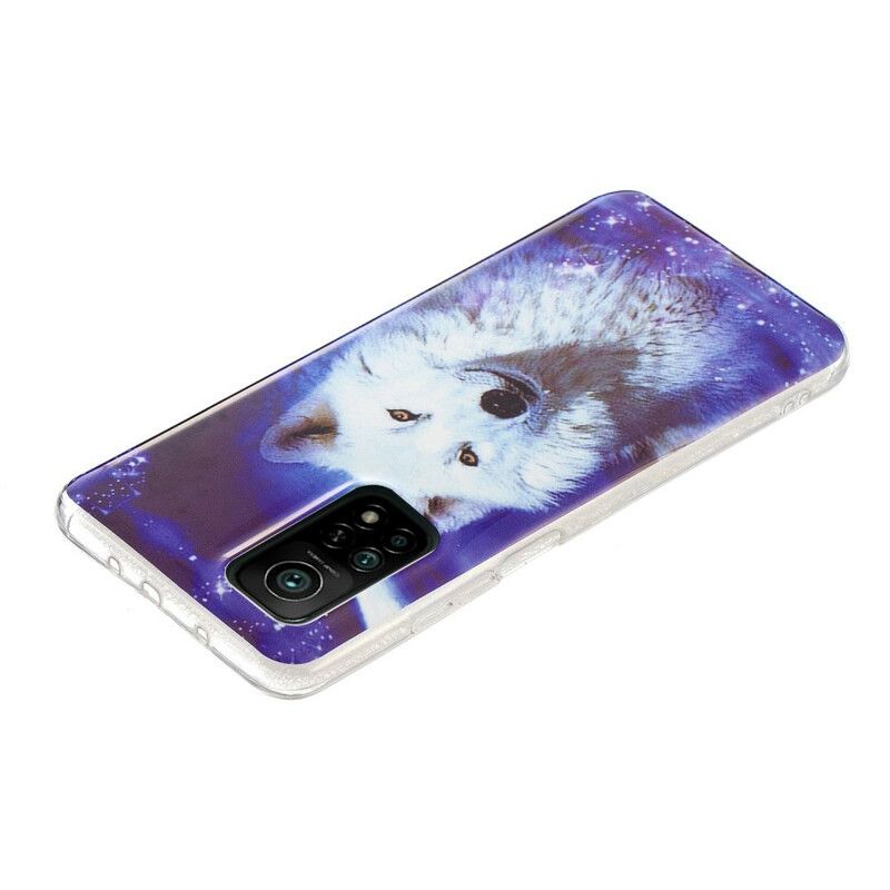 Cover Xiaomi Mi 10T / 10T Pro Fluorescerende Wolf Series