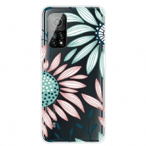 Cover Xiaomi Mi 10T / 10T Pro En Gennemsigtig Blomst