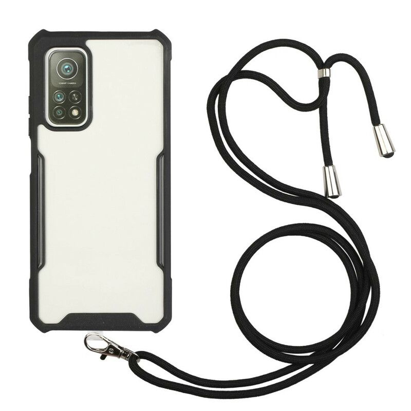 Cover Xiaomi Mi 10T / 10T Pro Hybrid Med Farvet Ledning