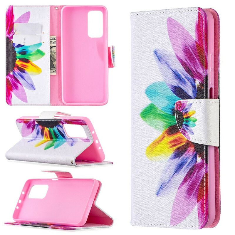 Flip Cover Xiaomi Mi 10T / 10T Pro Akvarelblomst