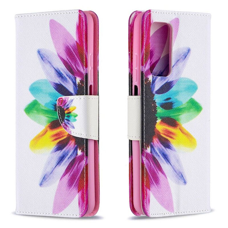 Flip Cover Xiaomi Mi 10T / 10T Pro Akvarelblomst