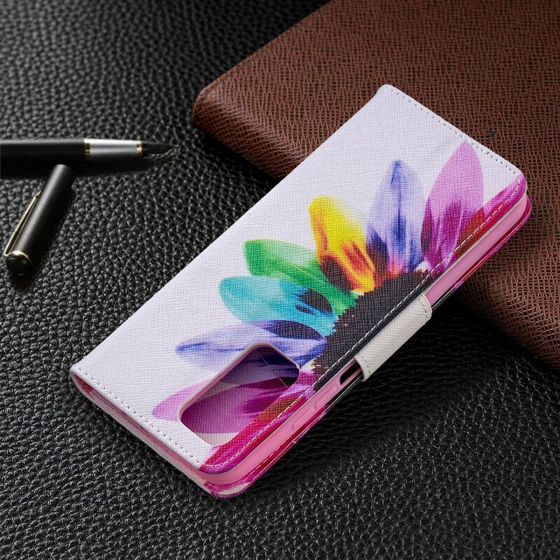 Flip Cover Xiaomi Mi 10T / 10T Pro Akvarelblomst