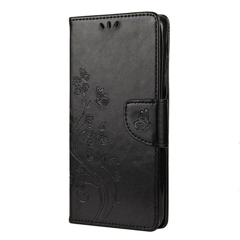 Flip Cover Xiaomi Mi 10T / 10T Pro Asiatiske Sommerfugle Og Blomster