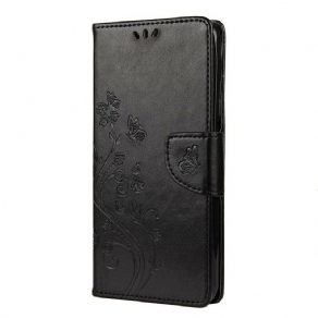 Flip Cover Xiaomi Mi 10T / 10T Pro Asiatiske Sommerfugle Og Blomster