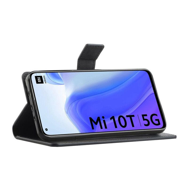 Flip Cover Xiaomi Mi 10T / 10T Pro Enkelt Litchi