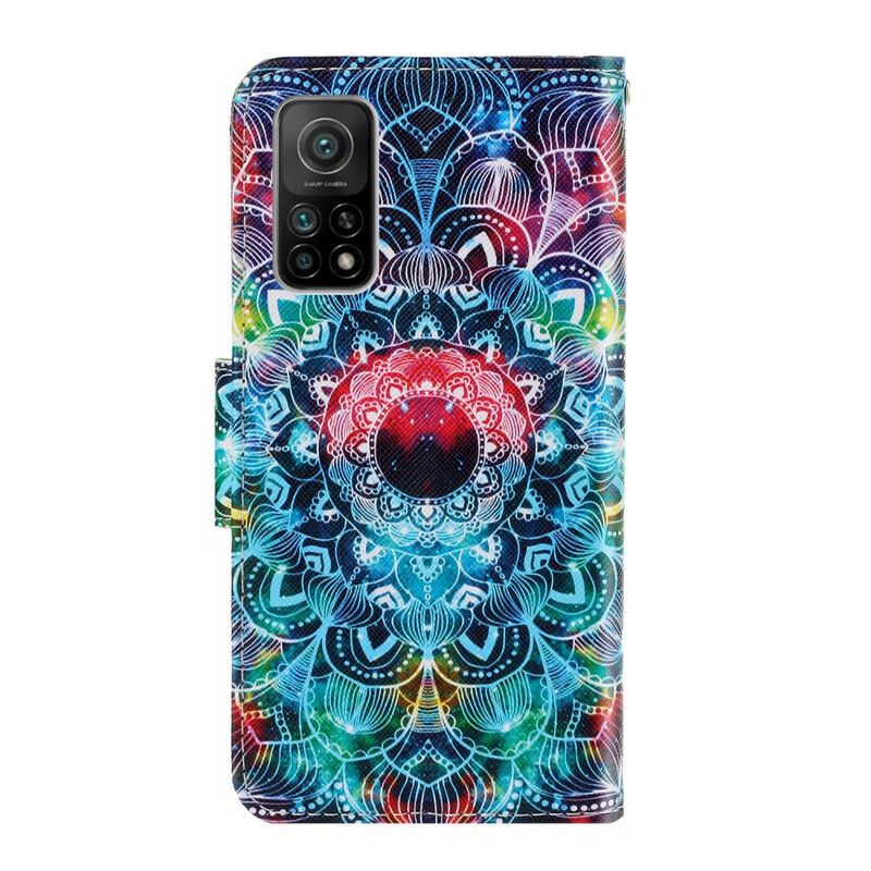 Flip Cover Xiaomi Mi 10T / 10T Pro Med Snor Flashy Strappy Mandala