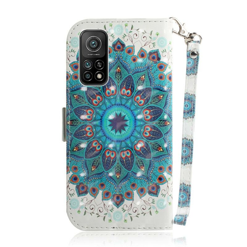 Flip Cover Xiaomi Mi 10T / 10T Pro Med Snor Mestrerig Strappy Mandala