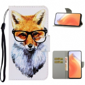 Flip Cover Xiaomi Mi 10T / 10T Pro Med Snor Smart Fox Med Rem