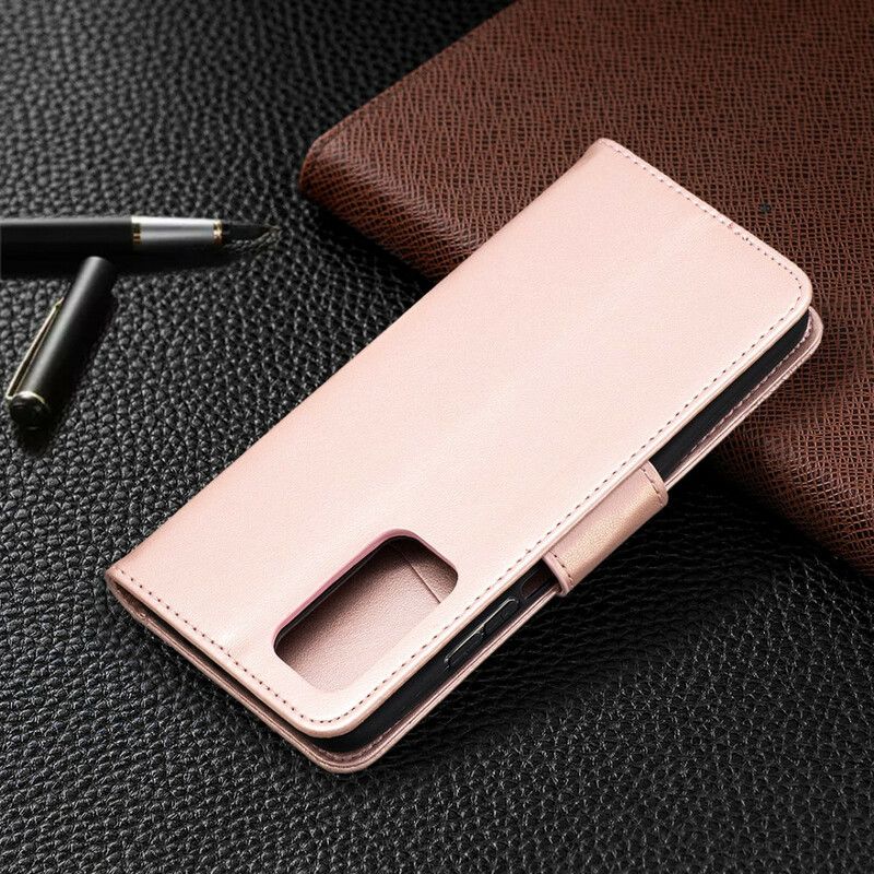 Flip Cover Xiaomi Mi 10T / 10T Pro Med Snor Sommerfugle Trykt Rem