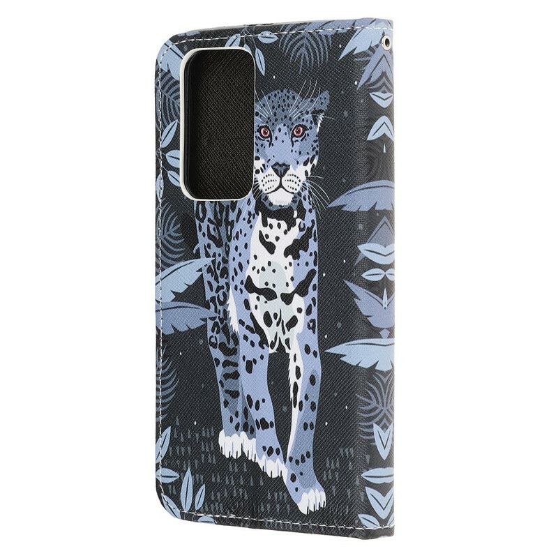 Flip Cover Xiaomi Mi 10T / 10T Pro Med Snor Thong Leopard