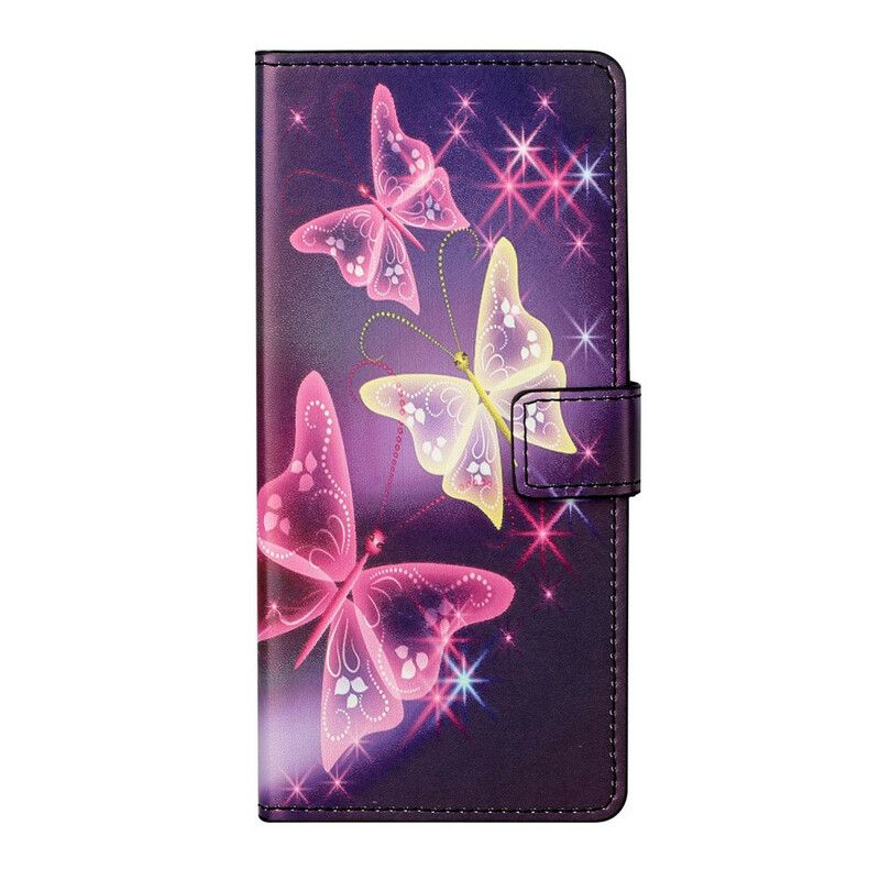 Flip Cover Xiaomi Mi 10T / 10T Pro Sommerfugle Og Blomster