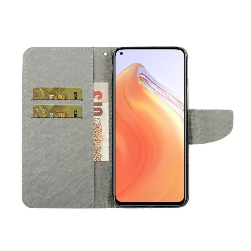 Flip Cover Xiaomi Mi 10T / 10T Pro Sommerfugle Og Sommerblomster