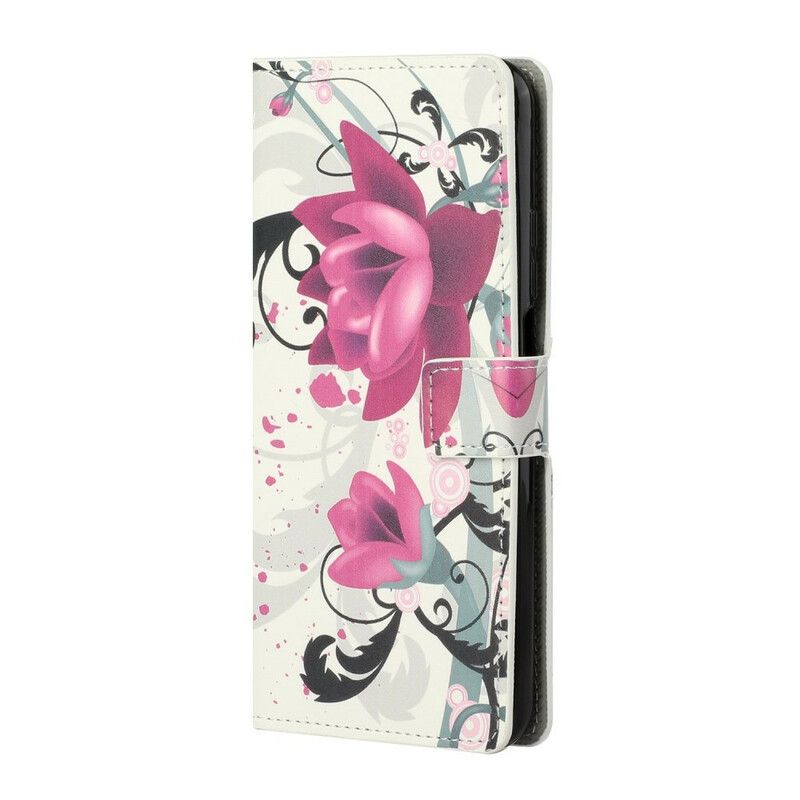 Flip Cover Xiaomi Mi 10T / 10T Pro Tropiske Blomster