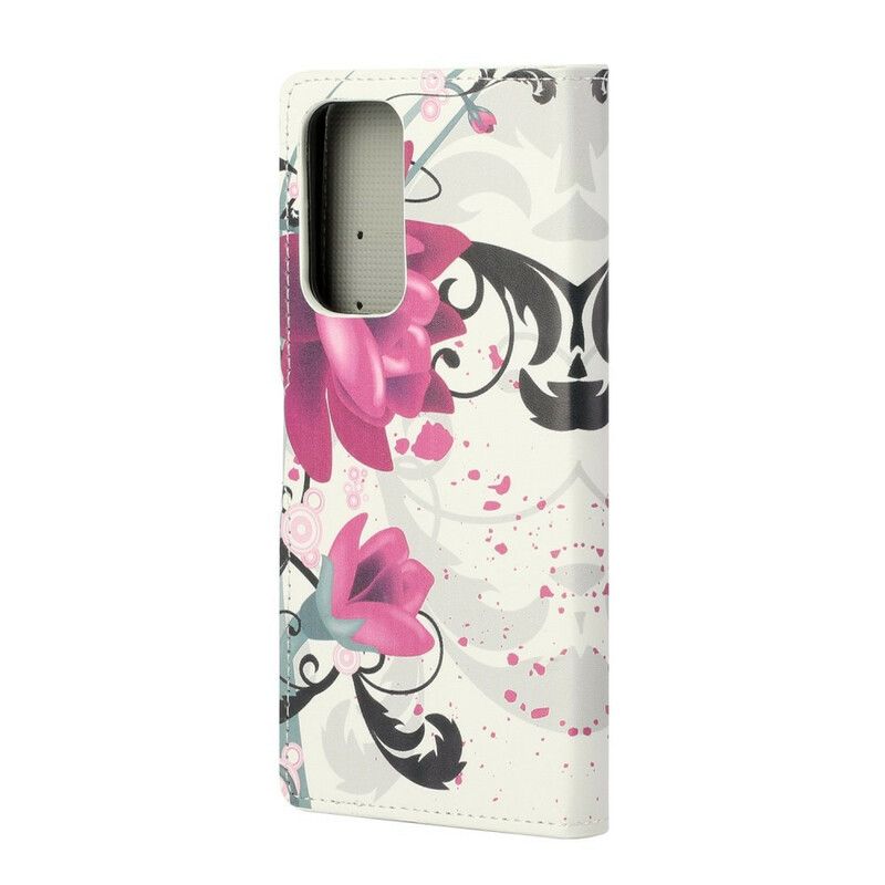 Flip Cover Xiaomi Mi 10T / 10T Pro Tropiske Blomster