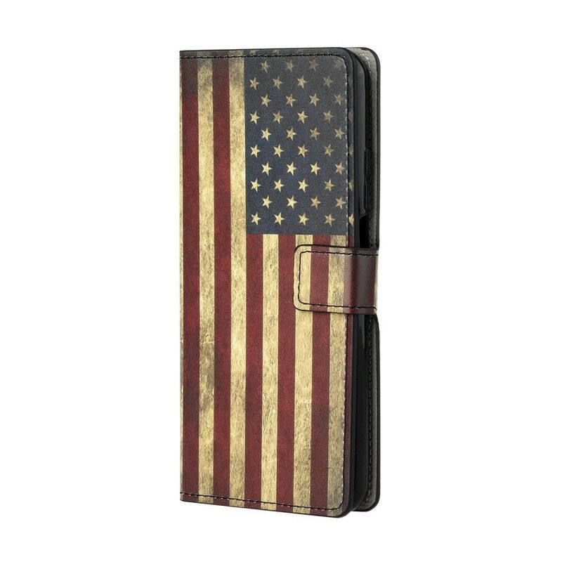 Læder Cover Xiaomi Mi 10T / 10T Pro Amerikansk Flag