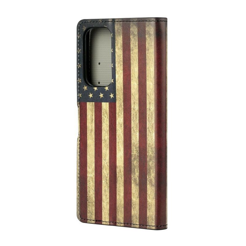 Læder Cover Xiaomi Mi 10T / 10T Pro Amerikansk Flag