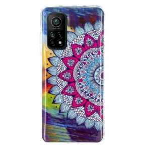 Mobilcover Xiaomi Mi 10T / 10T Pro Fluorescerende Farverig Mandala