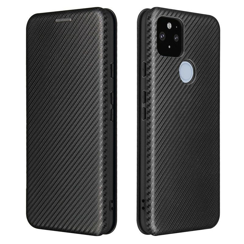 Cover Google Pixel 5A Flip Cover Farvet Carbon Silikone