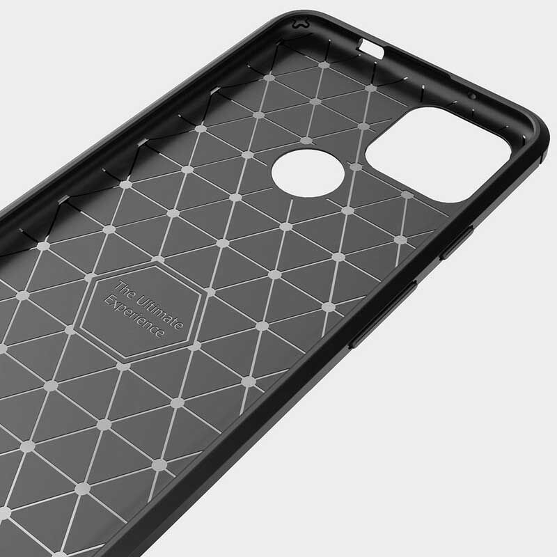 Mobilcover Google Pixel 5A Børstet Kulfiber