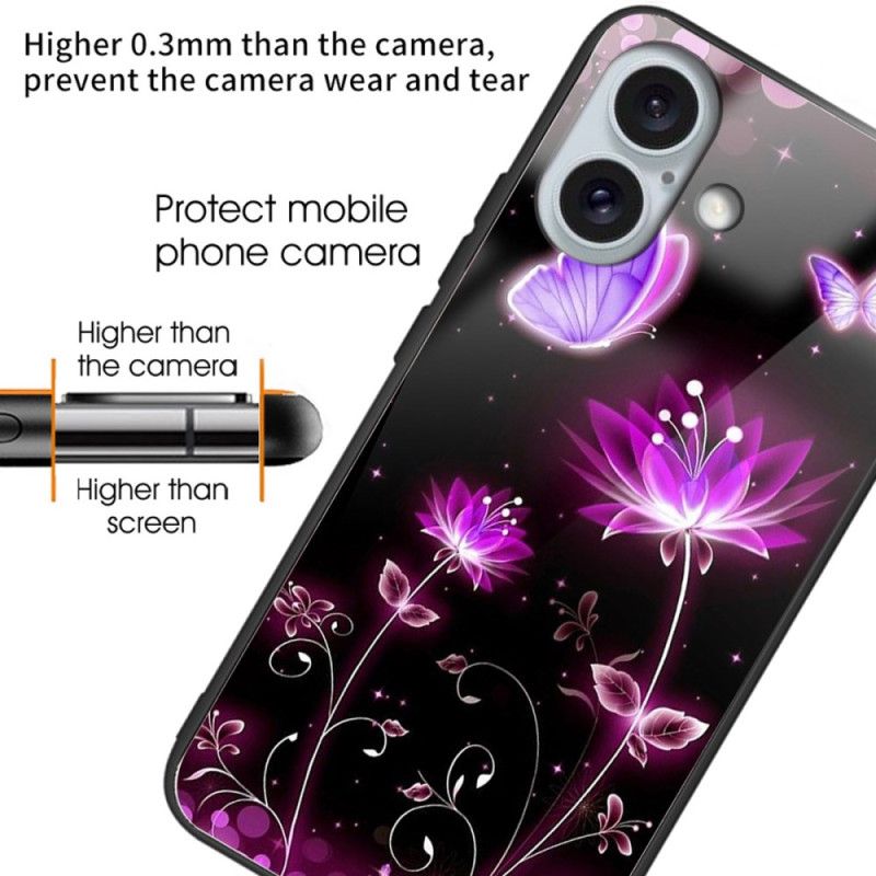 Cover iPhone 16 Plus Fluorescerende Lotus