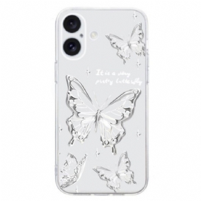 Cover iPhone 16 Plus Sommerfugle