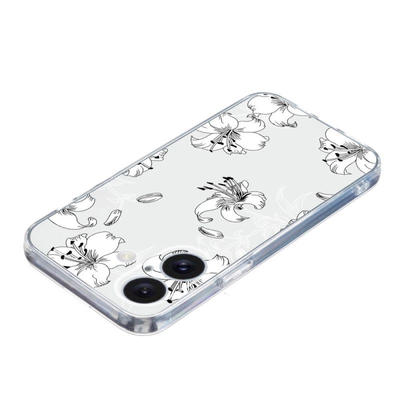 Cover iPhone 16 Plus Telefon Etui Hvide Blomster