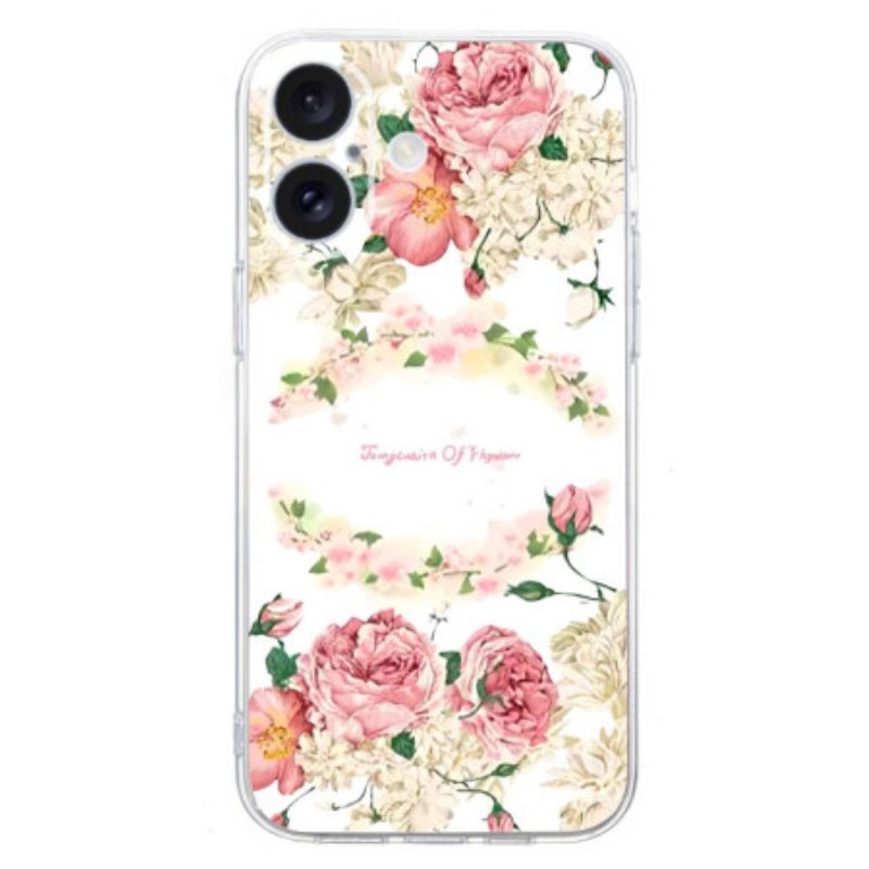 Cover Til iPhone 16 Plus Vintage Roser